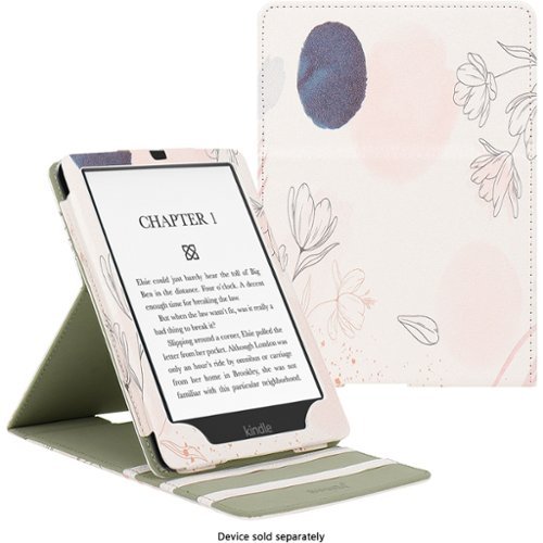 SaharaCase Indy Series Vertical Folio Case for Amazon Kindle Paperwhite (2024) and Colorsoft - Desert Flower GLOBAL SHIPPING