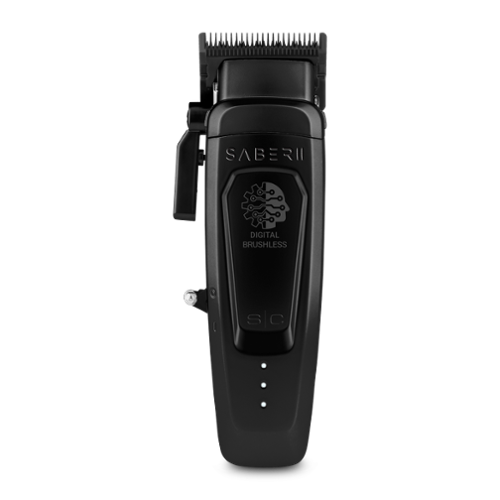 StyleCraft - Saber 2 Professional Cordless Full Metal Body High-Torque Digital Brushless Motor Hair Clipper - Black-Front_Standard 