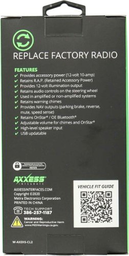 Metra AXXESS Radio Replacement Data Interface with SWC for 2000-2014 Select GM Vehicles - Multi BUY ONLINE