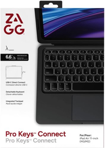 ZAGG Pro Keys 2 Connect Apple iPad Air 11 (M2, M3) - Black BUY IN EUROPE