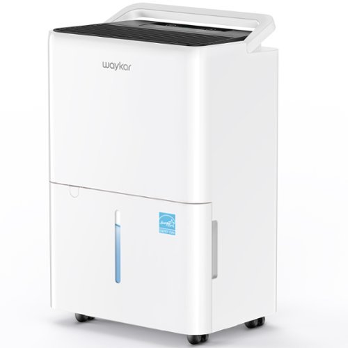 Waykar - 30-Pint 2,000 sq. ft. Energy Star Quiet Dehumidifier with Bucket and Auto Defrost for Bedroom and Basement - White-Front_Standard 