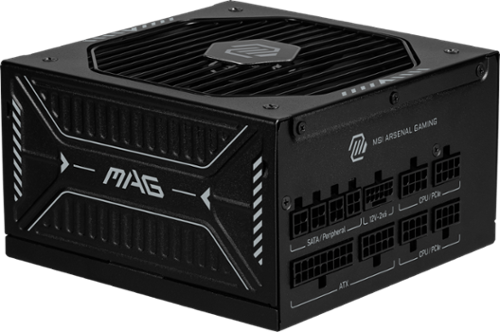 MSI - MAG A850GLS PCIE5 850W ATX 3.1 & PCIe 5.1 Ready Full Modular 80 Plus Gold Gaming Power Supply - Black