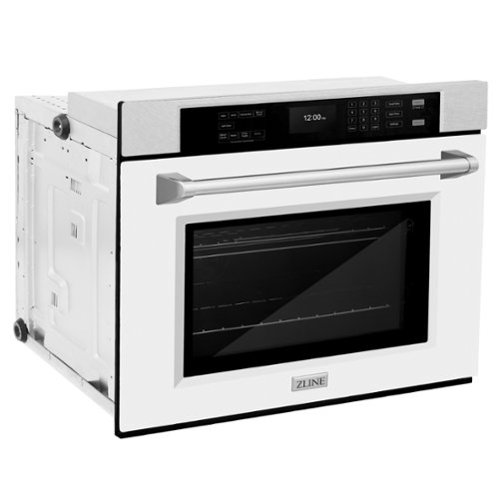 ZLINE - 30 in. True Convection Wall Oven w/ Air Fry in DuraSnow Stainless w/ White Door - DuraSnow Stainless Steel