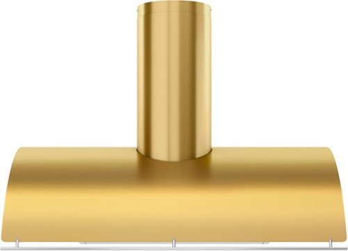 Zephyr - 36 inches - Externally Vented - Shell Range Hood - Gold-Front_Standard 