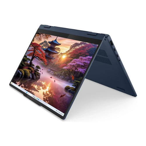 Lenovo - IdeaPad 5 14" WUXGA Touch 2-in-1 Laptop,Ryzen AI 5 340,16GB RAM,512GB SSD+160GB Dock Set,Wi-Fi 7,Win 11 Pro - Blue-Front_Standard 