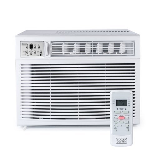 Black+Decker - Window or Through The Wall Air Conditioner 18000 BTU, AC Window Unit Cools Up to 1000 Square Feet - White-Front_Standard 