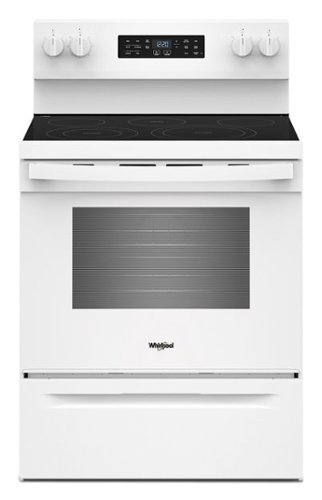 Whirlpool - 5.3 Cu. Ft. Electric Range with Air Cooking Technology - White