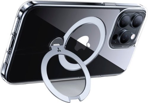TORRAS UPRO Ostand Spin 360° Magnetic Stand Military Grade Shockproof & MagSafe-Compatible Case for Apple iPhone 15 Pro - Clear GLOBAL SHIPPING