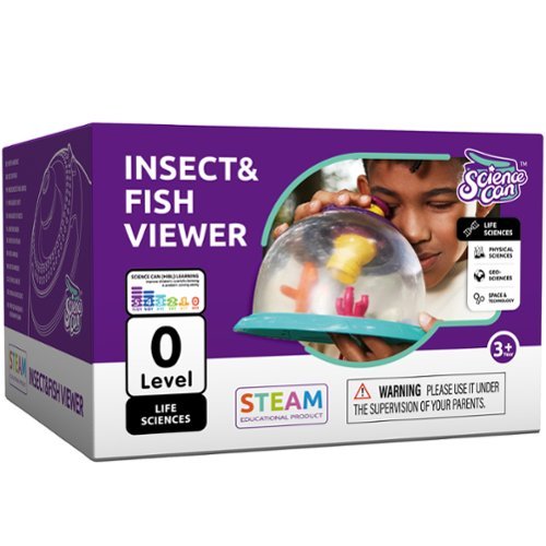 Hape - Hape: Science Can: Insect & Fish Viewer - Life Sciences Experiment Toy,3+