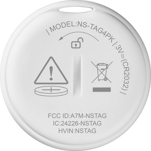 Insignia™ Locator Tag for iOS, iPadOS, and macOS with Apple Find My App (4-Pack) - White BUY IN SINGAPORE