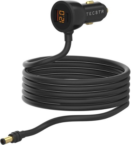 TECSTR - Starlink Mini Car Charger 16.5 ft - Black-Front_Standard 