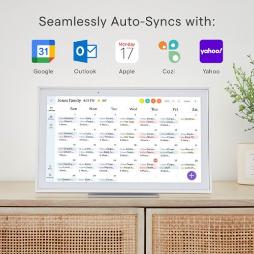 Skylight Calendar: 15 Inch Touchscreen Smart Calendar and Chore Chart - White WORLDWIDE DELIVERY