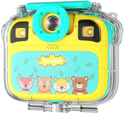 Contixo KC1 Kids' Splash-Proof Camera with Silicone Cover and Waterproof Case - Perfect for Capturing Adventures! - Yellow
