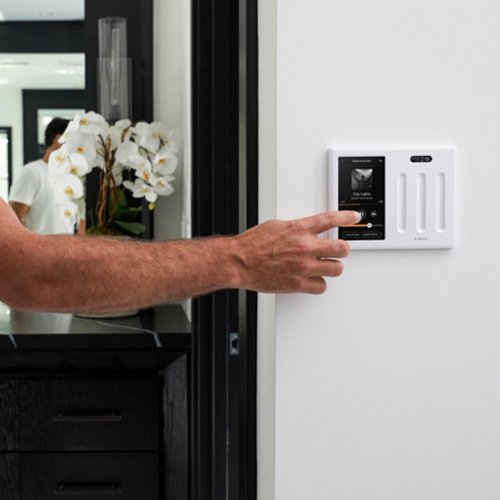 Brilliant Wi-Fi Smart 1-Switch Home Control Panel with Voice Assistant - White GLOBAL SHIPPING