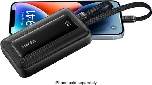 Anker Power Bank (10K, 30W, Built In USB C and Lightning Cable