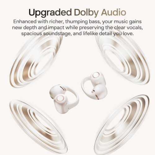 Shokz OpenDots 2 Open-Ear Clip-On True Wireless Bluetooth Earbuds - Pearl White BUY IN EUROPE