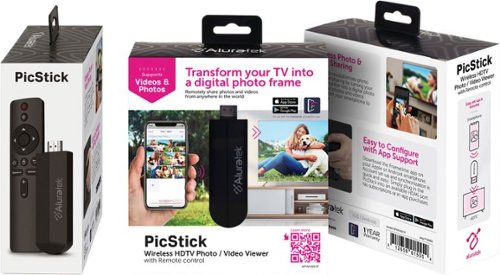 Aluratek PicStick Wireless HDTV Photo/Video Viewer-Upgrade a TV to a Digital Photo Frame - Black WHERE TO BUY