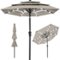 Best Choice Products - 10ft 3-Tier Solar Patio Umbrella w/ 24 LED Lights, Tilt Adjustment, Easy Crank - Beige-Front_Standard