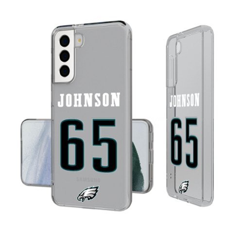 Keyscaper - NFL - Lane Johnson Philadelphia Eagles Galaxy Clear Case - S24 - Multicolor-Front_Standard 
