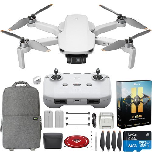 DJI - Mini 4K Drone Combo (62min) with Case & Extra Battery + 2-Year Extended Warranty Accessory Bundle-Front_Standard 