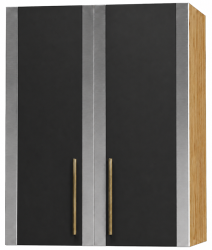 AGA - 24W x 36H x 13D Upper Cabinet - Oak - Black