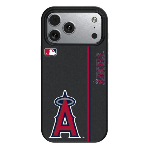 Keyscaper - MLB - Los Angeles Angels iPhone Magnetic Bump Case - 16 Pro Max - Black-Front_Standard 
