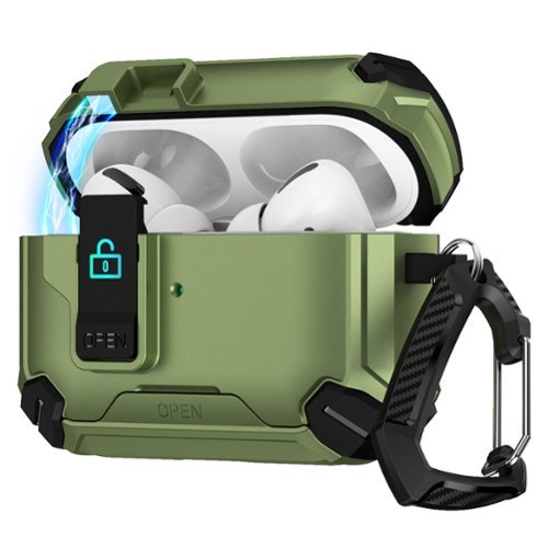SaharaCase - Apple Airpods Pro 3 Heavy Duty Case | Compatible with Magsafe | Secure Lock | Raider Series - Cactus Green-Front_Standard 