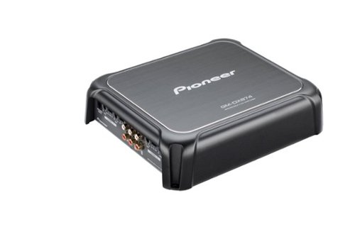 Pioneer GM-DX874 - 4-Channel Class D Amplifier, 1200W Max, Hi-Res Certified, Bridgeable, Variable HPF/LPF, Wired Bass Remote - Black GLOBAL SHIPPING