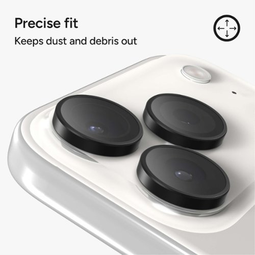 ZAGG Glass Elite Anti-Reflective Lens Protector for Apple iPhone 17 Pro Max/Pro/16 Pro Max/Pro/15 Pro Max/Pro - Black WORLDWIDE DELIVERY