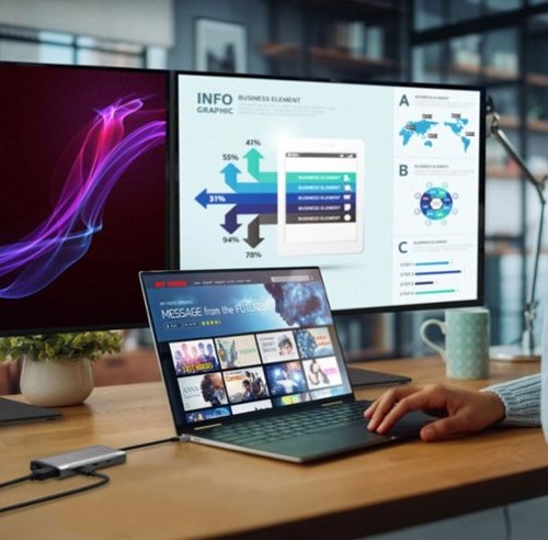j5create 4K60 Elite USB-C Triple-Monitor 10Gbps Mini Dock - Space Grey SHOP ONLINE