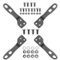 Mount-It! - VESA Adapter Kit for 32″ – 55″ TVs & Monitors Converts to 200×100/200×200 - Black-Front_Standard