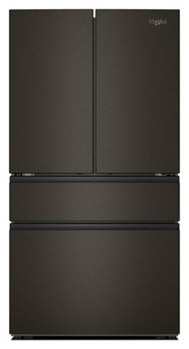 Whirlpool - 30 Cu. Ft. Family-Sized Capacity French Door Refrigerator with Flexible Temperature Drawer - Print Resist Blk Stnlss