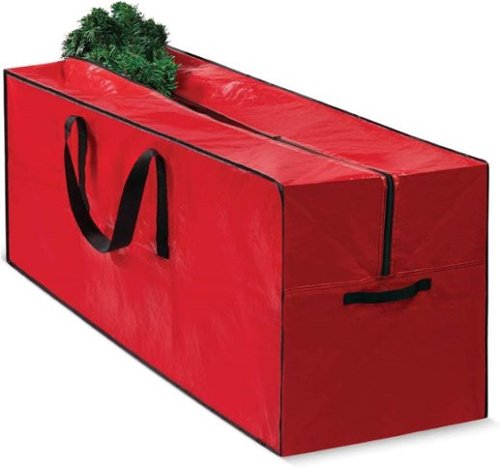  Home It - Christmas Tree Storage Bag Waterproof 8' Tote Bag for Disassembled Xmas Trees with Handles - Red