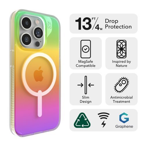 ZAGG Milan Snap MagSafe Compatible Case for Apple iPhone 15 Pro - Iridescent BUY IN UAE