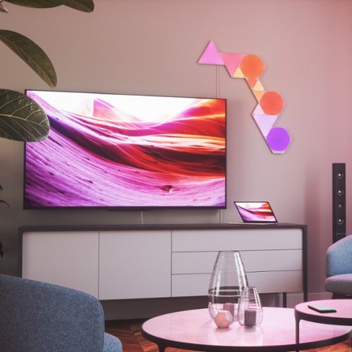 Nanoleaf Shapes Mini Triangles Smarter Kit (5 Panels) - Multicolor ...