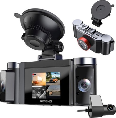 Rexing C4 4-Channel Dash Cam with All-Around 1080p, Wi-Fi App Control, Parking Mode, 64GB Card - Black BUY ONLINE