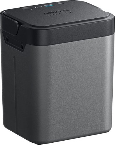 Anker - SOLIX Everfrost 2 Electric Cooler Removable Battery with 288 Wh,Refrigerator & Freezer, Recharged by AC/Car/Solar- Gray - Gray