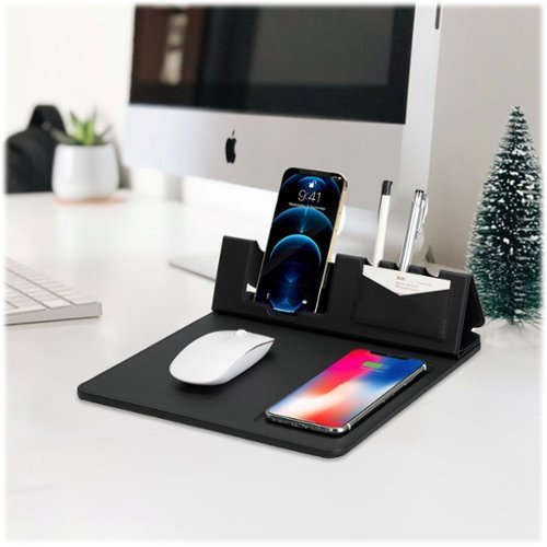 SaharaCase Office Mouse Pad with Wireless Charging - Black SHOP ONLINE