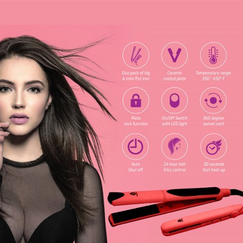 Pursonic Professional Salon Quality Flat Iron Hair Straightener