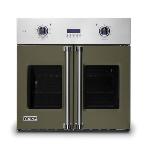 Viking - 30" 7 Series French Door Single Built-In Electric Thermal Convection Oven - Martini