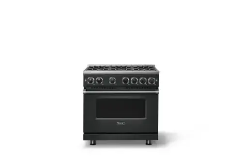 Front. Viking - Pro 7 Series 5.6 Cu. Ft. Freestanding Sealed 4 Burner Gas Convection Range - Antique Bronze - Antique Bronze.