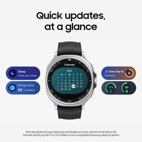 Samsung Galaxy Watch8 Classic Stainless Steel Smartwatch 46mm LTE - Free 2 years data and texting included - Black - (2025) SHOP ONLINE
