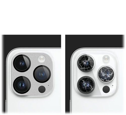 SaharaCase ZeroDamage Camera Lens Protector for Apple iPhone 14 Pro and iPhone 14 Pro Max (2-Pack) - Silver GLOBAL SHIPPING