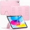 VIKESI - Magnetic Case for iPad 11" 2025 & 10.9" 10th/11th Gen, Shockproof, Pencil Holder, Auto Wake/Sleep, Multi-Angle Stand - Pink-Front_Standard