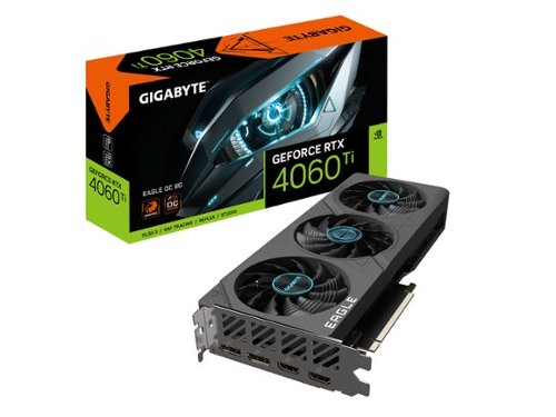 GIGABYTE NVIDIA GeForce RTX 4060 Ti EAGLE OC 8GB GDDR6 PCI Express 4.0 Graphics card - Black WORLDWIDE DELIVERY