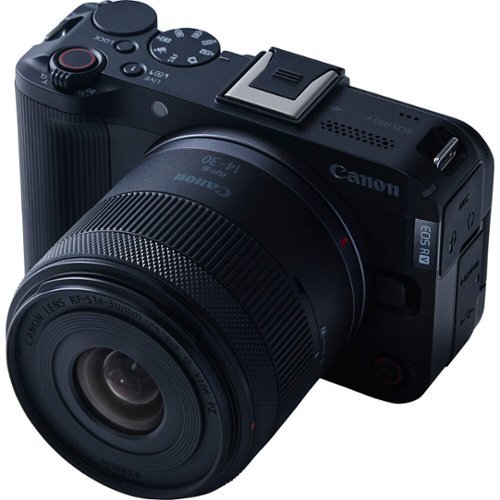 Canon EOS R50 V Camera 14 30mm Lens Kit 4K60 Vlogging Bundle Black