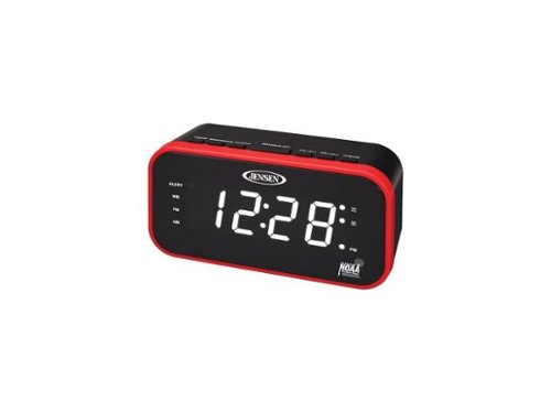Jensen - JEP-150 Am/Fm Weather Band Clock Radio With Weather Alert - Black-Front_Standard 