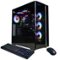CyberPowerPC - Gaming Desktop - Intel Core Ultra 7 265F - NVIDIA GeForce RTX 5060 Ti 16GB - 32GB DDR5 - 2TB PCIe 4 SSD - Black-Front_Standard