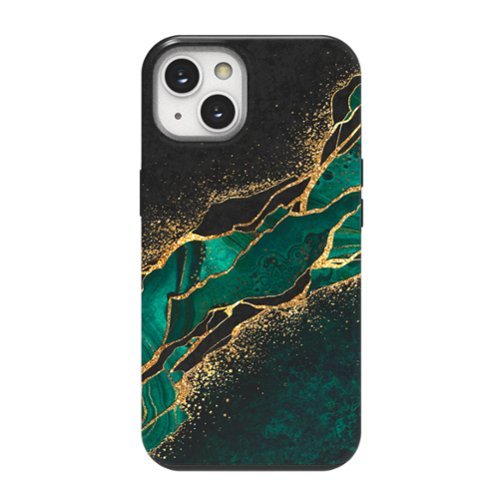 ArtsCase - StrongFit Designers Case for Apple iPhone 13 - Emerald  Pool green-Front_Standard 