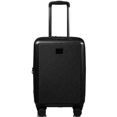 Front. Champs - Iconic II Collection Hardside Carry-On - Black.